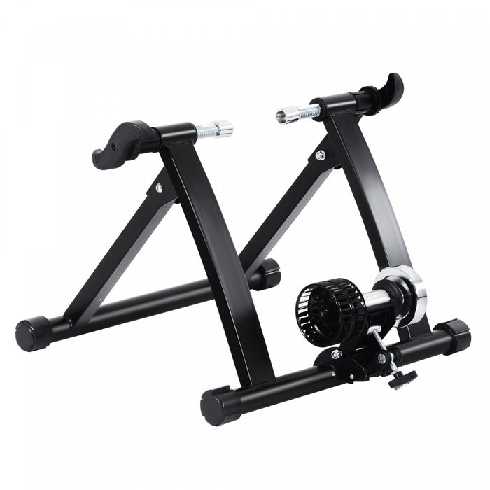 Soozier Foldable Indoor Bike Trainer, Stationary Bicycle Stand For Riding Exercise, 26-28\" & 700c Wh