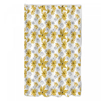 14pc Set Peva S. Curtain 12 Hooks and Bathmat Honey Mustard Shower Curtains