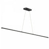 Dainolite Array LED Horizontal Pendant 30w 48\" Matte Black Finish White Acrylic Diffuser Lamp