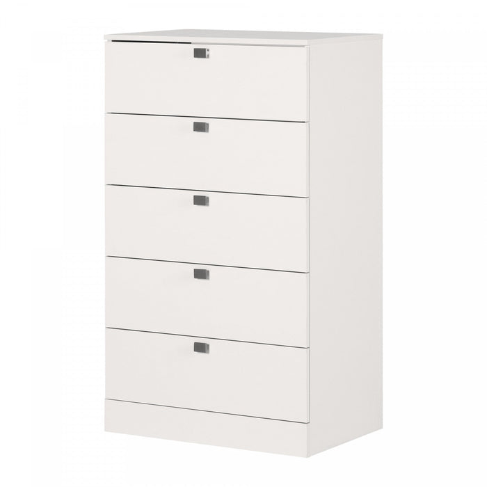 Spark 5-drawer Chest - Pure White 