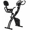 Soozier 2 In 1 Upright Exercise Bike Stationary Foldable Magnetic Recumbent Cycling With Arm Resista