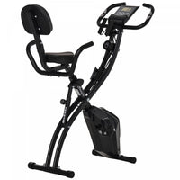 Soozier 2 In 1 Upright Exercise Bike Stationary Foldable Magnetic Recumbent Cycling With Arm Resista