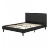 Gravity Queen Complete Upholstered Bed - Matte Charcoal 