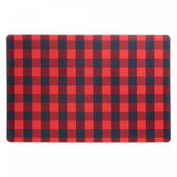 Plastic Placemat Buffalo Plaid - Set of 12