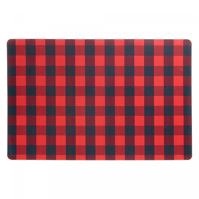Plastic Placemat Buffalo Plaid - Set of 12