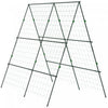Outsunny Metal Tomato Cage With Net For Climbing Plants Vegetables, Green