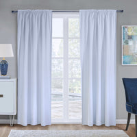 Ultimate White Multi-Header Liner Curtain Panel - 45