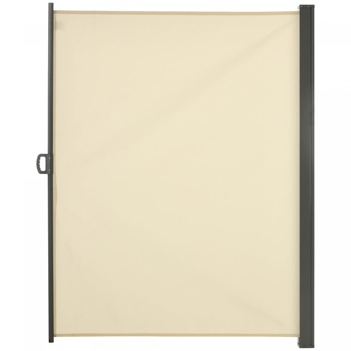 Outsunny 118\" X 79\" Retractable Side Awning Patio Outdoor Folding Privacy Screen With Resistance To 