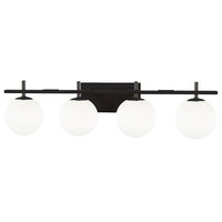 Dainolite Vivaldi 4 Light Vanity Light Matte Black Lamp