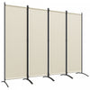 Outsunny Room Divider, 5.6ft Folding Privacy Screen, Cream White