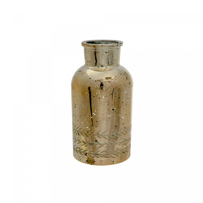Speckled Gold Triple Vine Wreath Bottle Vase - Set of 3