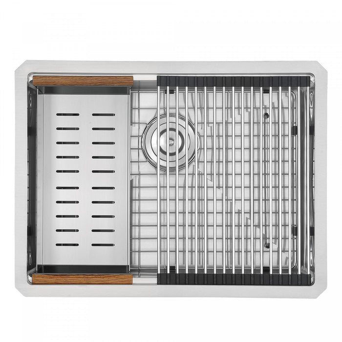 Ancona 25\" Undermount Workstation Kitchen Sink - AN-3370