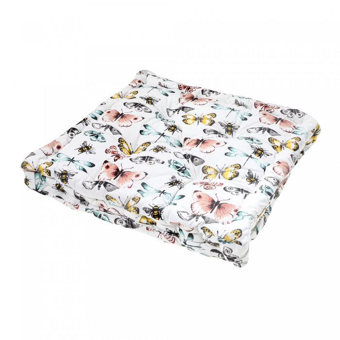Design Box Cushion 16\" x 16\" Butterfly - Set of 2 Chair pad.