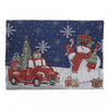 Tapestry Placemat Snowman with Gifts 13 x 18 - Set of 12