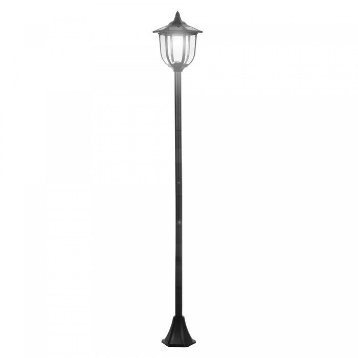 Outsunny 70\" Solar Torch Lights Outdoor Garden Lighting 6 LED Water-resist Auto On/off 6 Hours (blac
