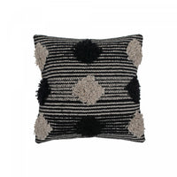 Cotton Handwoven Cushion Pompom - Set of 2 Cushions