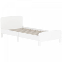 Qaba Toddler Bed Frame for Girls and Boys, Bedroom Furniture, White