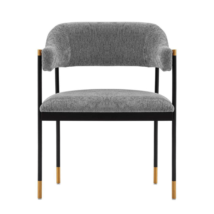 Manhattan Comfort Modern Lia Chenille Dining Chair - Grey