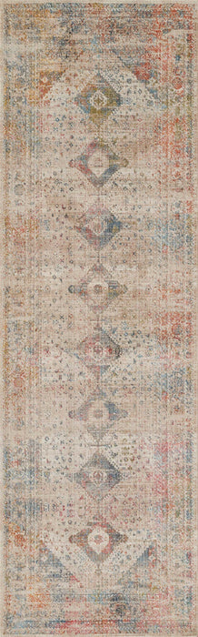 Ethel Traditional 2'6\" x Runner Rug in Multi Indoor Area Rug 