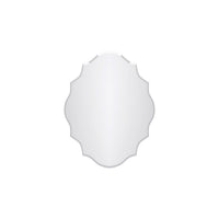 Chisel 22 Inch Frameless Ornate Mirror In Chrome 