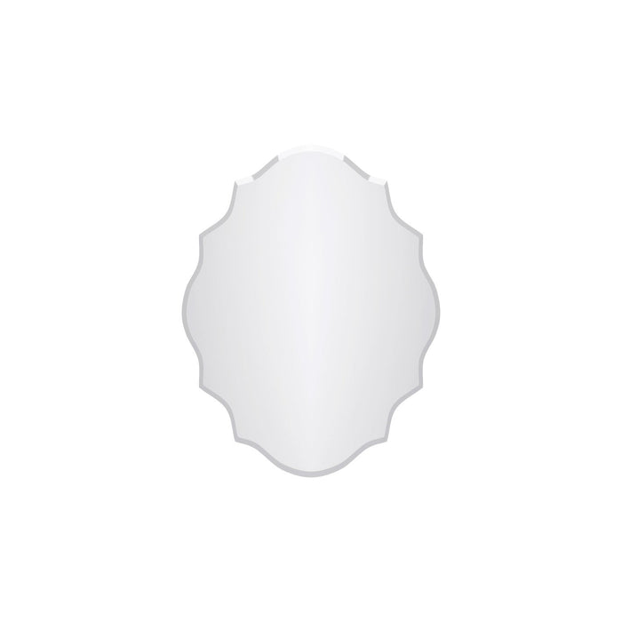 Chisel 22 Inch Frameless Ornate Mirror In Chrome 