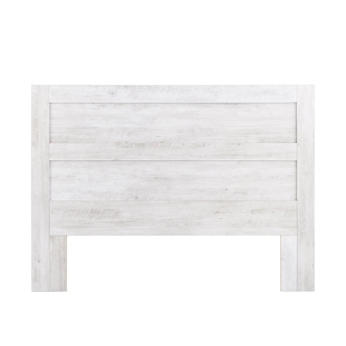 Prepac Rustic Ridge Farmhouse Queen Headboard - Washed White