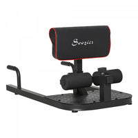 Soozier Adjustable Squat Machine With Push Up Bars, Multifunction Deep Sissy Squat Machine Leg Exerc