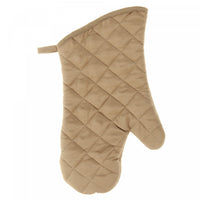 Quilted Oven Mitt Taupe 7.5
