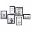6 Pc Gallery Frame Set Black Frames