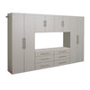 Hangups 120-inch 6-piece Garage Storage Cabinet Set I - Light Gray 