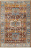 Dulce Traditional 5'0\" x Area Rug in Multi Indoor Area Rug 