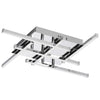 Dainolite Summit LED Flush Mount 20w Polished Chrome White Acrylic Diffuser Lamp