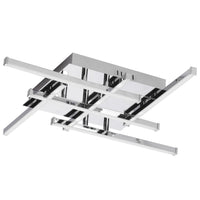 Dainolite Summit LED Flush Mount 20w Polished Chrome White Acrylic Diffuser Lamp