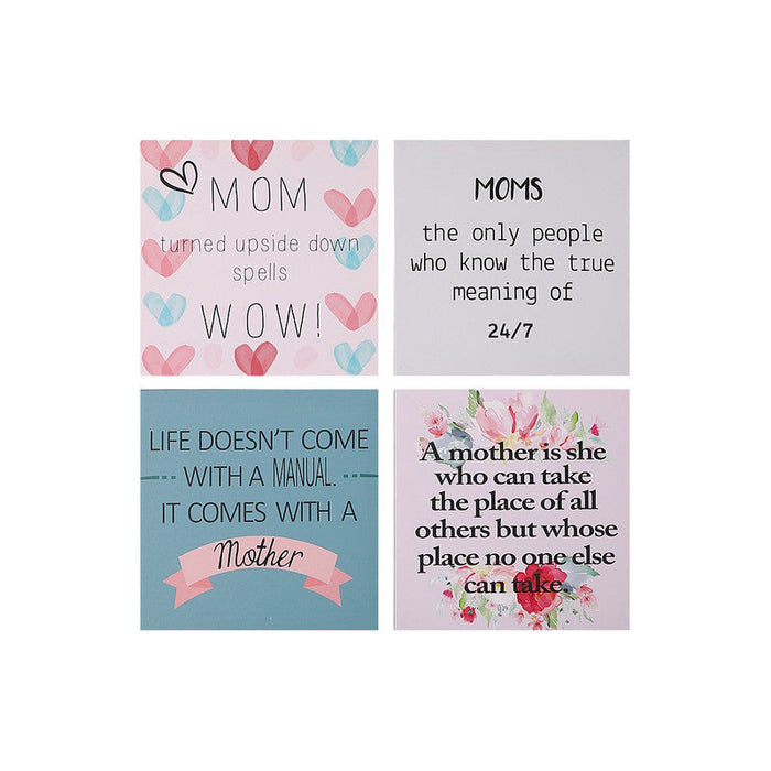 Canvas Wall Art for Moms - Set of 4 Wall Decor