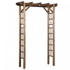 Outsunny 85\" Wooden Garden Arbour For Wedding And Ceremony, Outdoor Garden Arch Trellis For Climbing