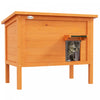 Pawhut Outdoor Cat House, Wooden Insulated Cat Shelter With Asphalt roof, removable Floor, Foam, For