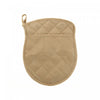 Quilted Potholder with Pocket Taupe - Set of 4