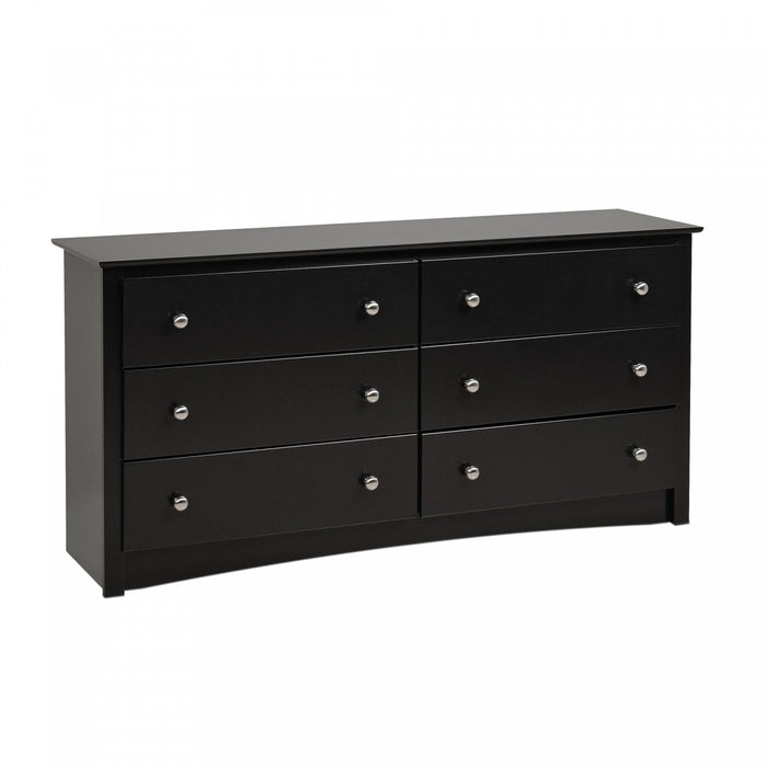 Sonoma 6-Drawer Dresser - Black