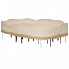 Outsunny Oval Patio Table And Chair Set Cover, Beige/coffee Sofa Set