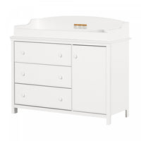 Cotton Candy Changing Table With Removable Changing Station - Pure White
