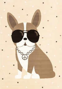 Forte Kids Swaggy Dog Area Rug - 5'3
