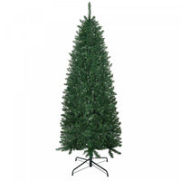HOMCOM 6ft Artificial Christmas Tree, Xmas Tree with 583 Branch Tips, Green