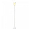 Outsunny 77\" Solar Lamp Post Light, Aluminum Outdoor Street Lamp, White