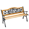 Outsunny 50" 2-seater Garden Bench Chair, Natural