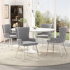 Sophia Modern 5pc Dining Set with table and Chairs,Grey Dining Room Set  