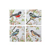 8\" Square Ceramic Trivet Spring Bird - Set of 4 Coaster