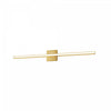 Dainolite Arandel Vanity Light 24w LED Aged Brass White Acrylic Diffuser Lamp