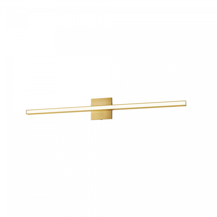 Dainolite Arandel Vanity Light 24w LED Aged Brass White Acrylic Diffuser Lamp