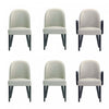 Hillman Modern 6-Piece Dining Chair Set in Light Gray 