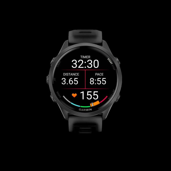 Garmin Forerunner 570 Smartwatch 47mm, Amoled, Slate Gray Aluminum, Black, Gps Fitness Tracker, Running, Triathlon, 11-day Battery
